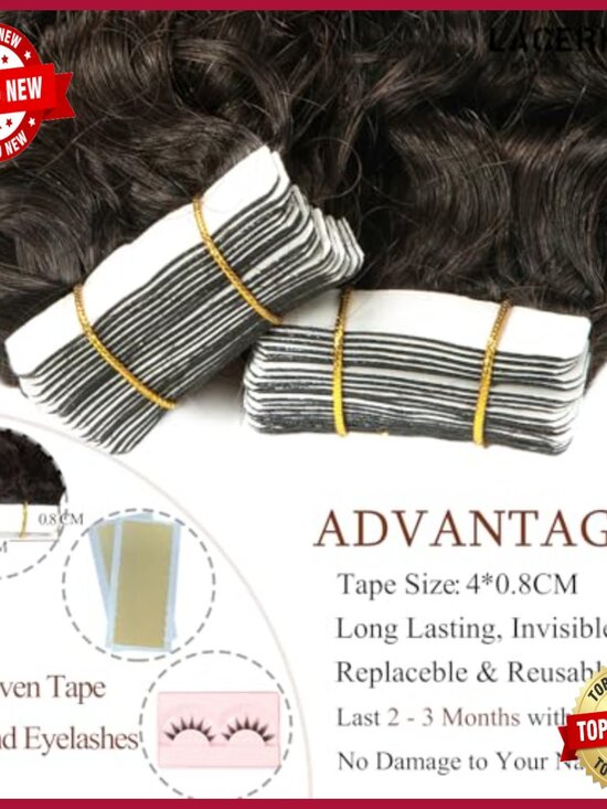 22 Inch Kinky Curly Remy Human Hair Tape-in Extensions 50G Thick Ends
